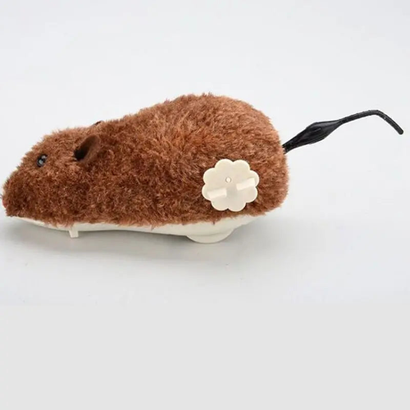 Wind-Up Mouse Cat Toy – Realistic Plush That Runs on Its Own – No Batteries Needed