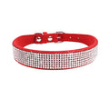 Crystal Rhinestone Dog & Cat Collar — Glamorous Design, 8 Colors & 3 Sizes