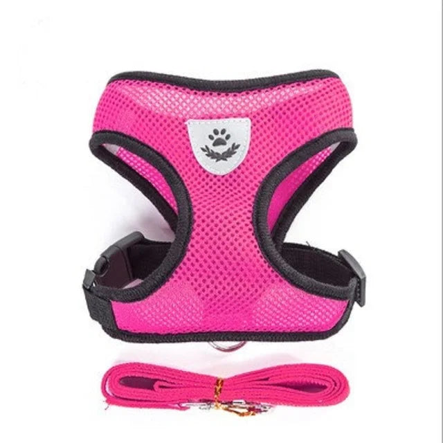 Mesh Harness & Leash Set for Cats and Dogs — Breathable, Reflective & Adjustable