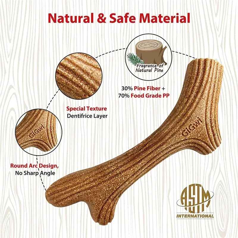 Real Deer Antler Dog Chew Toy – Indestructible Natural Wood for Aggressive Chewers