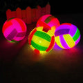Squeaky Glowing Dog Chew Ball – Light-Up Rubber Toy for Dental Cleaning & Play