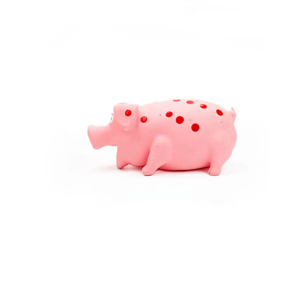 Juguete de Látex Cerdito con Sonido para Perros - Masticable, Resistente y Divertido