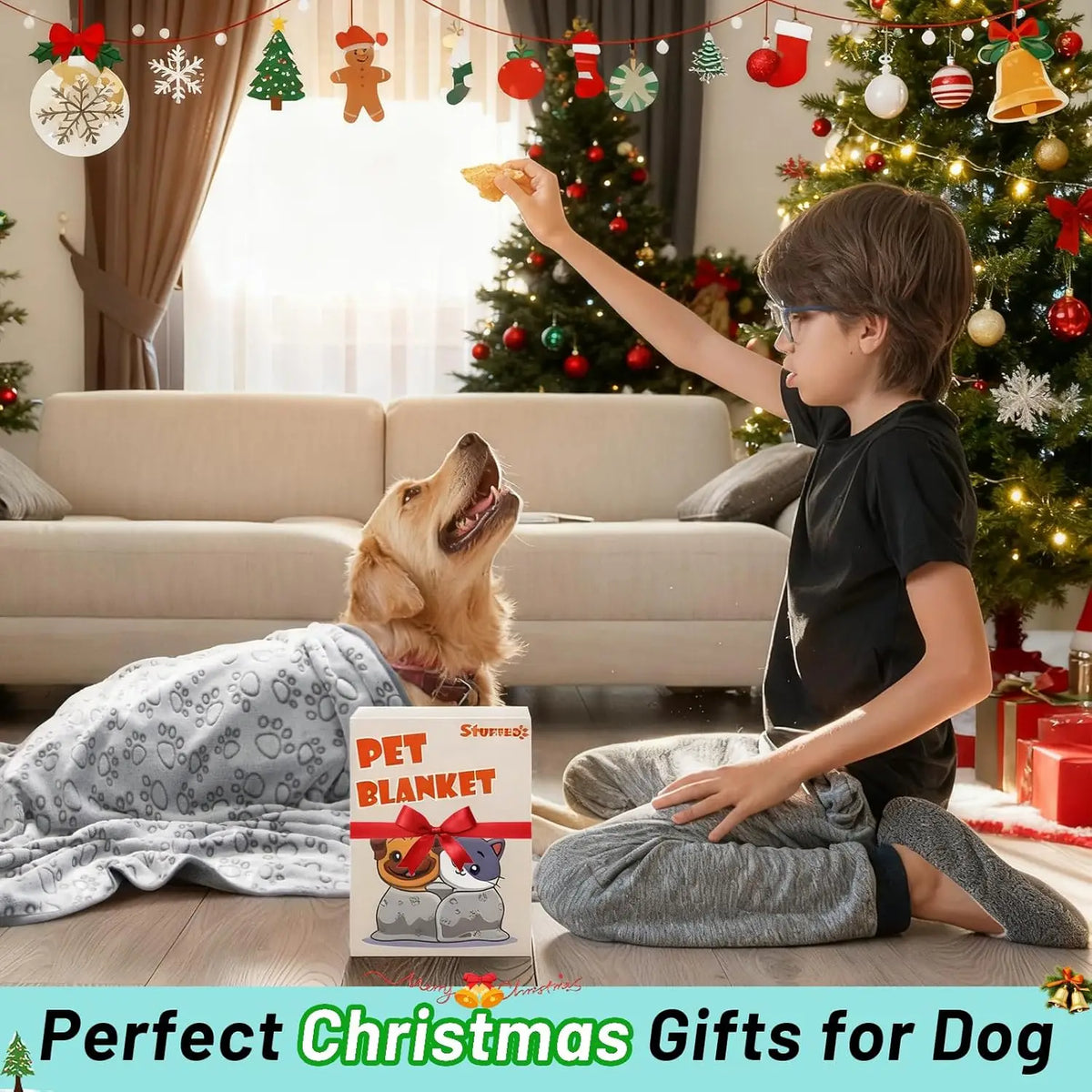 Premium Soft Pet Blanket for Dogs & Cats – Washable & Cozy