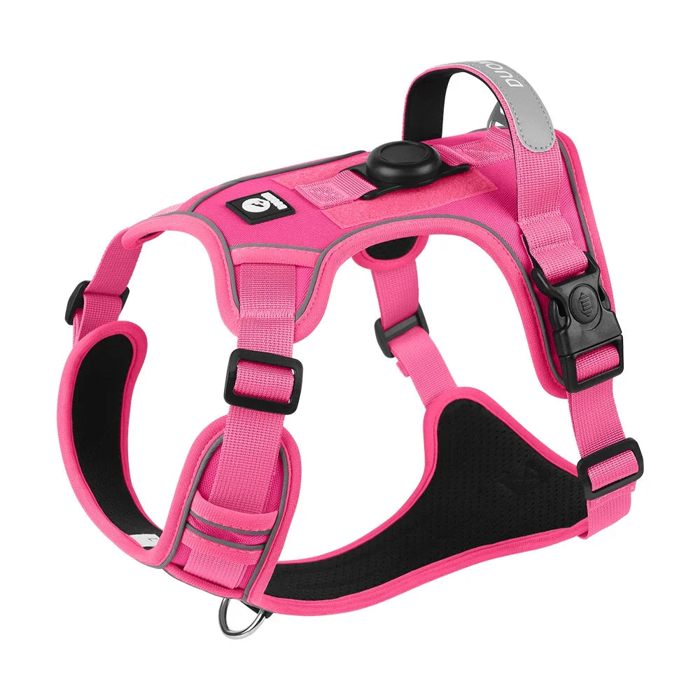 No-Pull Dog Harness for Large Dogs — Reflective, GPS-Compatible & Escape-Proof