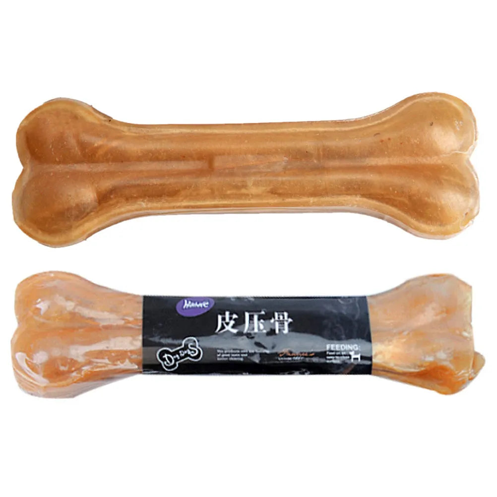Hueso Masticable para Perros Pequeños y Cachorros - Cuero Crudo, Limpieza Dental