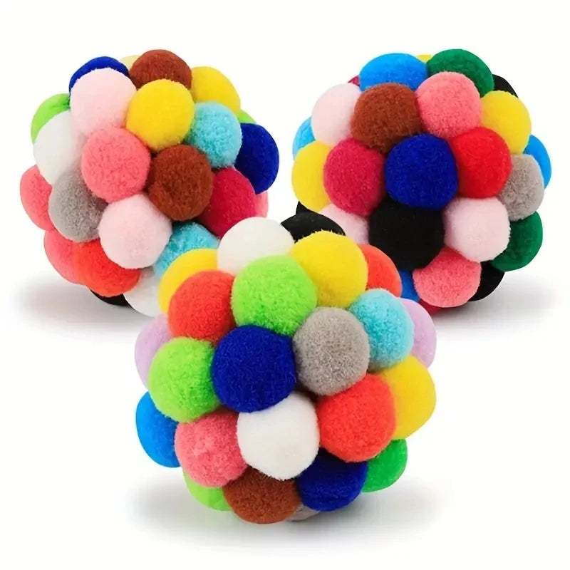 Cat Toy Balls – Plush, Bell & Wool Set for All Ages