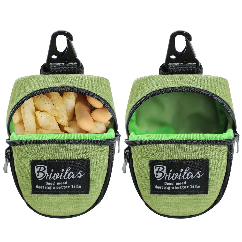 Multifunction Dog Treat Pouch & Waste Bag Dispenser – Portable Training Bag for Walks