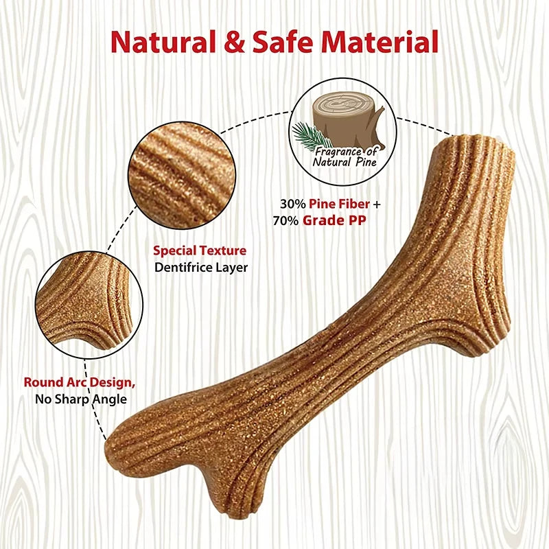Real Deer Antler Dog Chew Toy – Indestructible Natural Wood for Aggressive Chewers