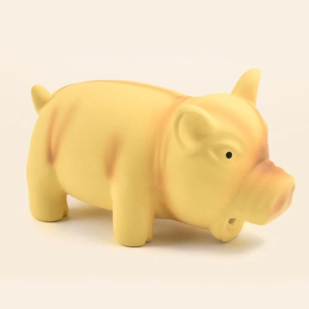 Juguete Masticable para Perros con Sonido — Cerdito de Látex