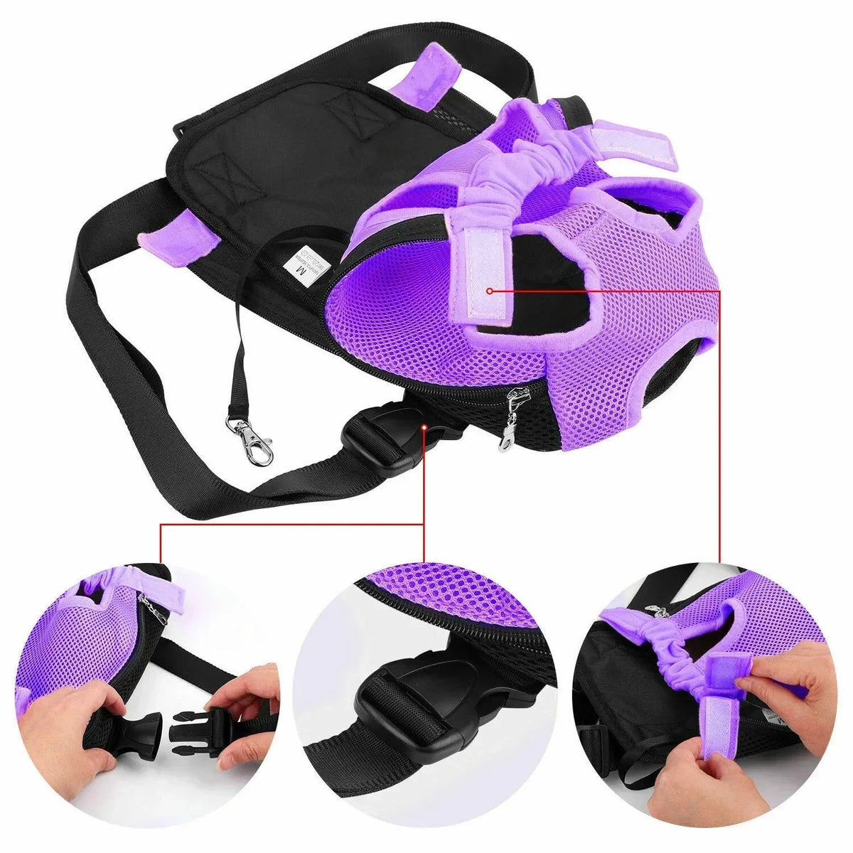 Pet Carrier Backpack for Small Dogs & Cats – Breathable, Secure & Stylish