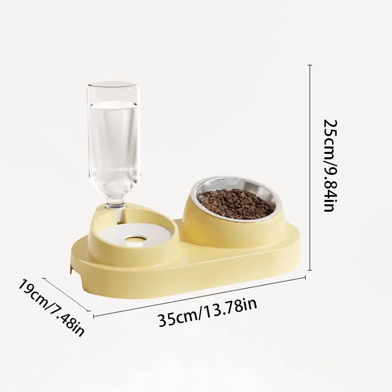 Automatic Water & Food Dispenser for Dogs and Cats – Non-Slip