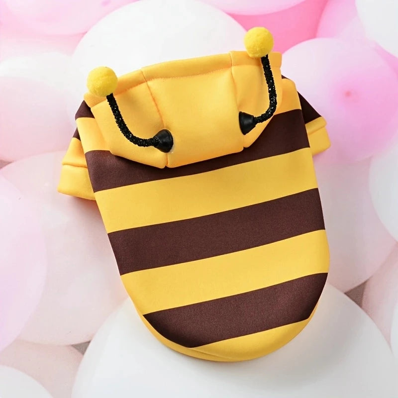 Bee Costume for Dogs & Cats – Adorable Hoodie for Halloween & Parties