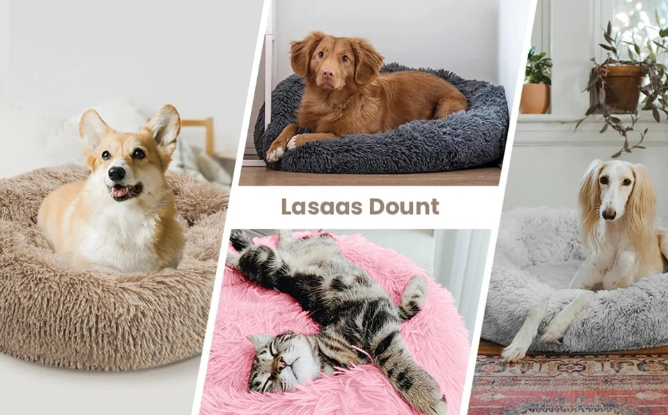 Luxury Round Pet Bed for Dogs & Cats – Ultra Soft & Warm