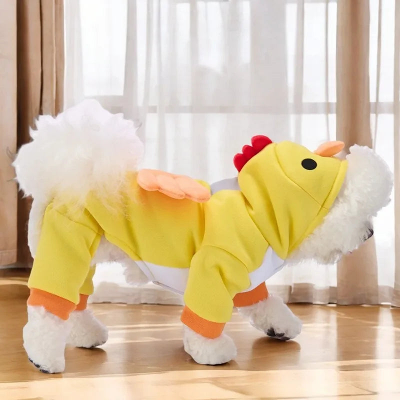 Yellow Chick Costume for Dogs – Halloween and Christmas Outfit