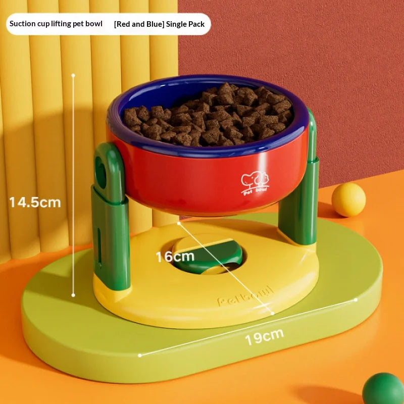 Height-Adjustable Anti-Tip Bowl for Dogs and Cats