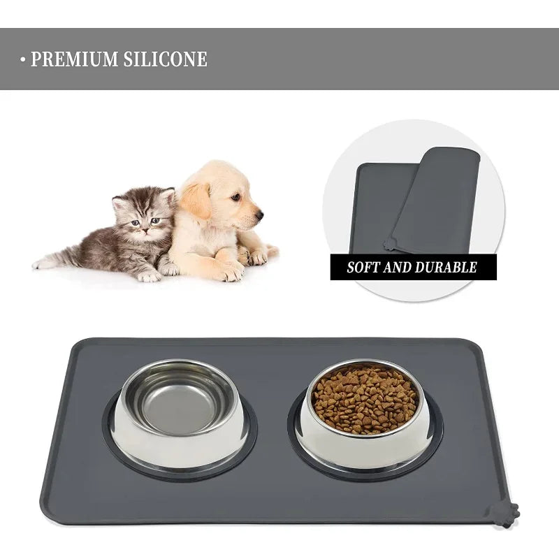 Silicone Pet Feeding Mat for Dogs & Cats – Non-Slip & Waterproof