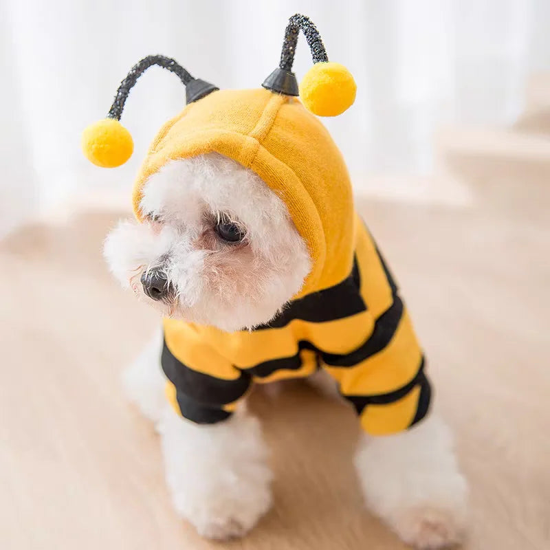 Bee Costume for Dogs & Cats – Adorable Hoodie for Halloween & Parties