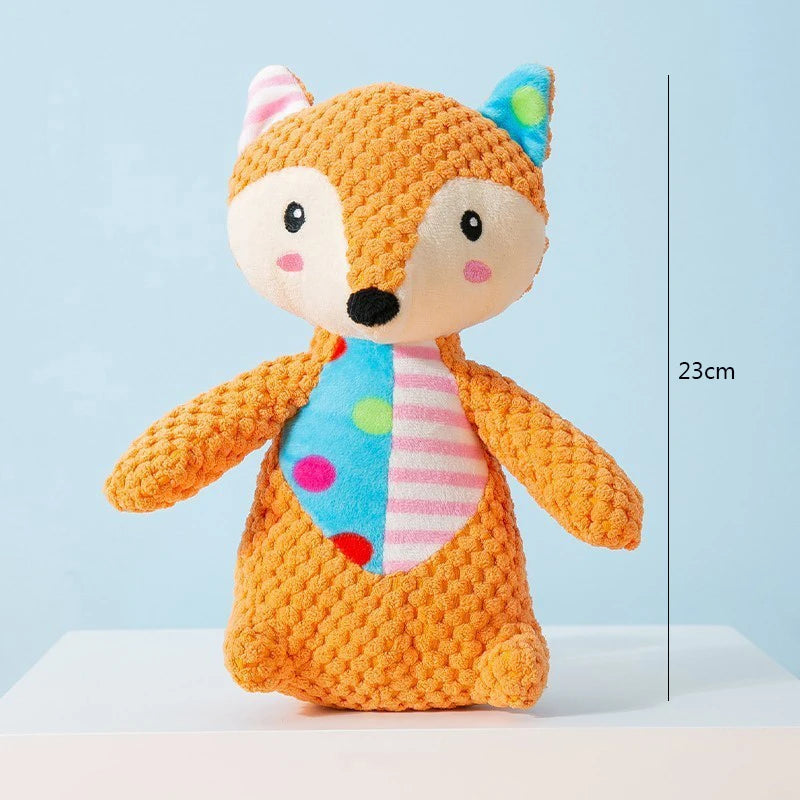 Juguete de Peluche con Sonido para Perros y Gatos - Animales Lindos, Interactivo