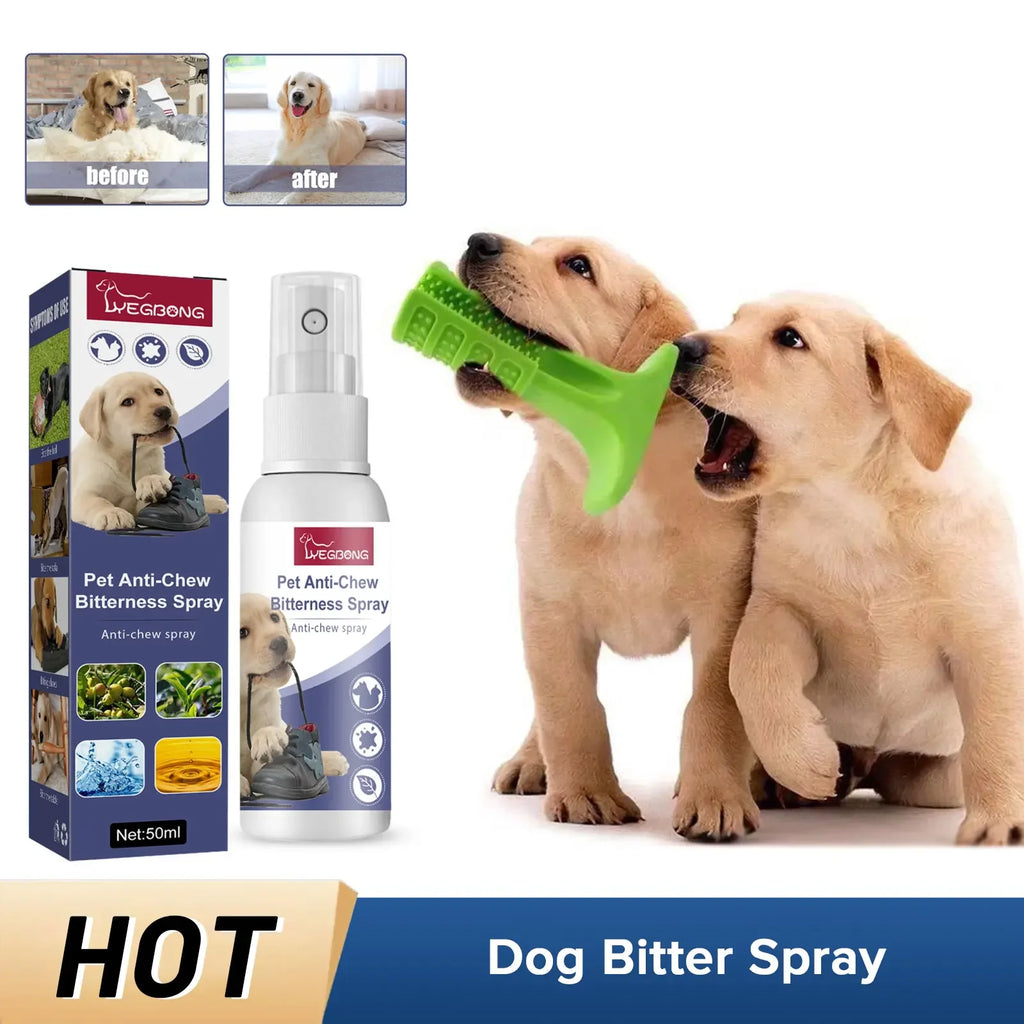 Bitter Spray for Dogs & Cats – Anti-Chew & Scratch Deterrent, 50ml