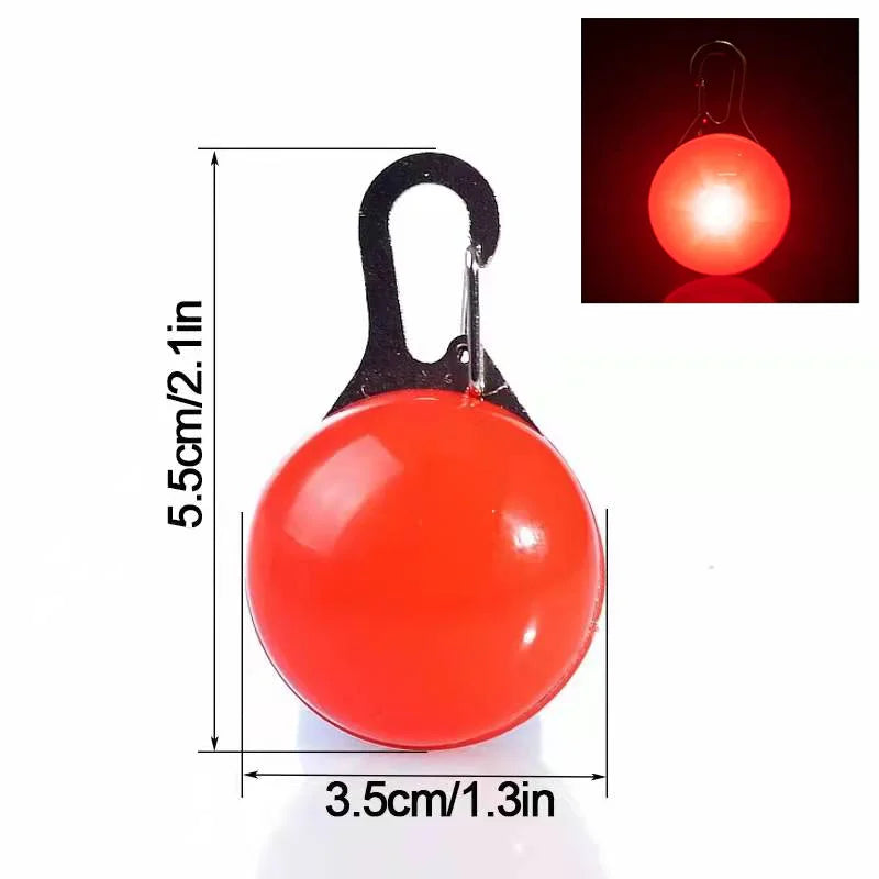 USB Rechargeable LED Dog Collar Pendant — Night Safety Light