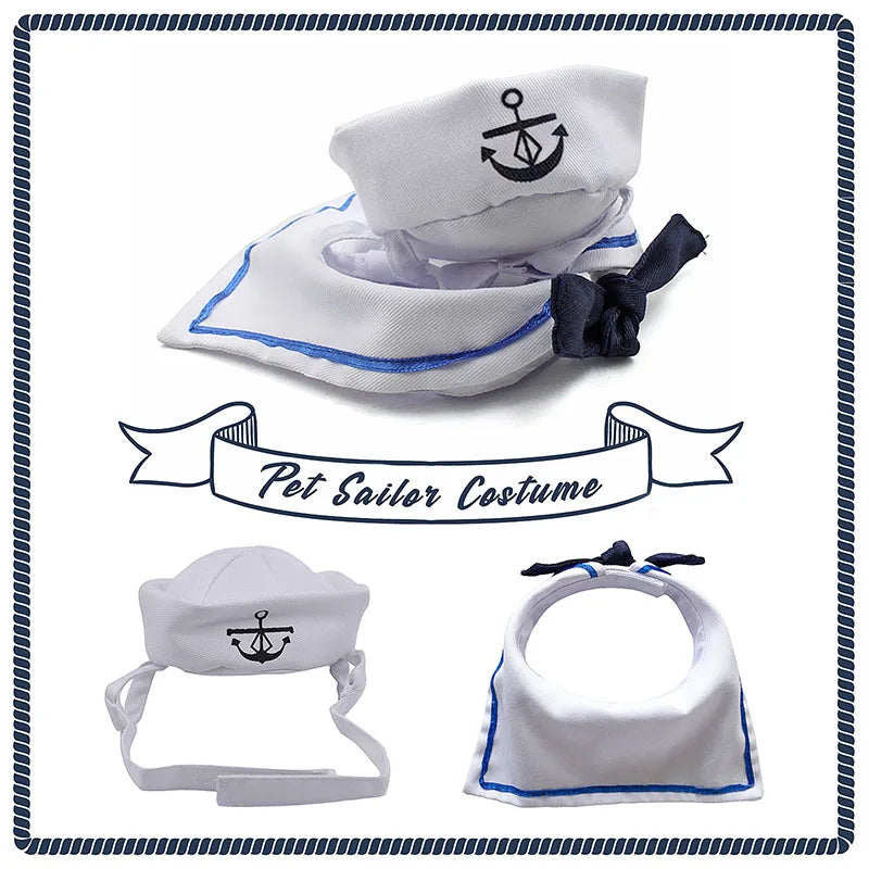 Sailor Costume for Cats and Dogs – Naval Jacket for Halloween and Christmas