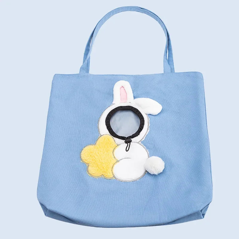 Canvas Tote Carrier Bag for Cats & Small Dogs – Breathable & Stylish