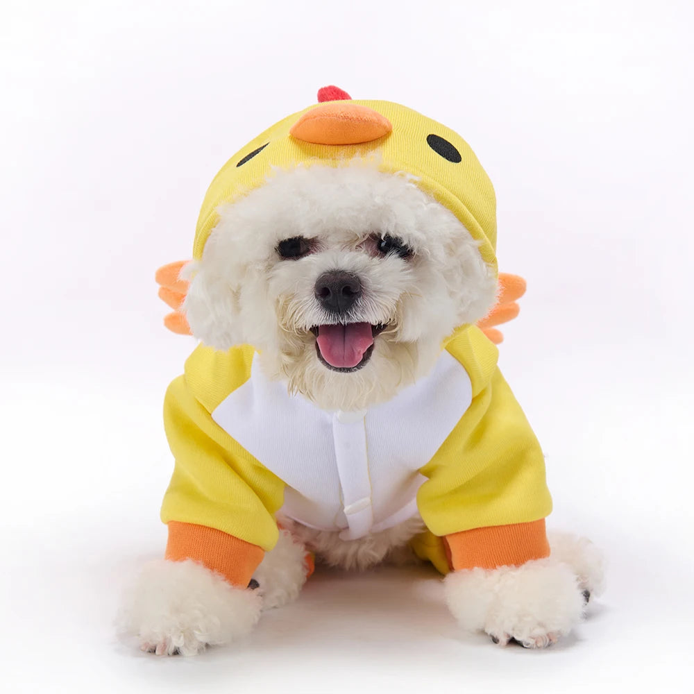 Yellow Chick Costume for Dogs – Halloween and Christmas Outfit