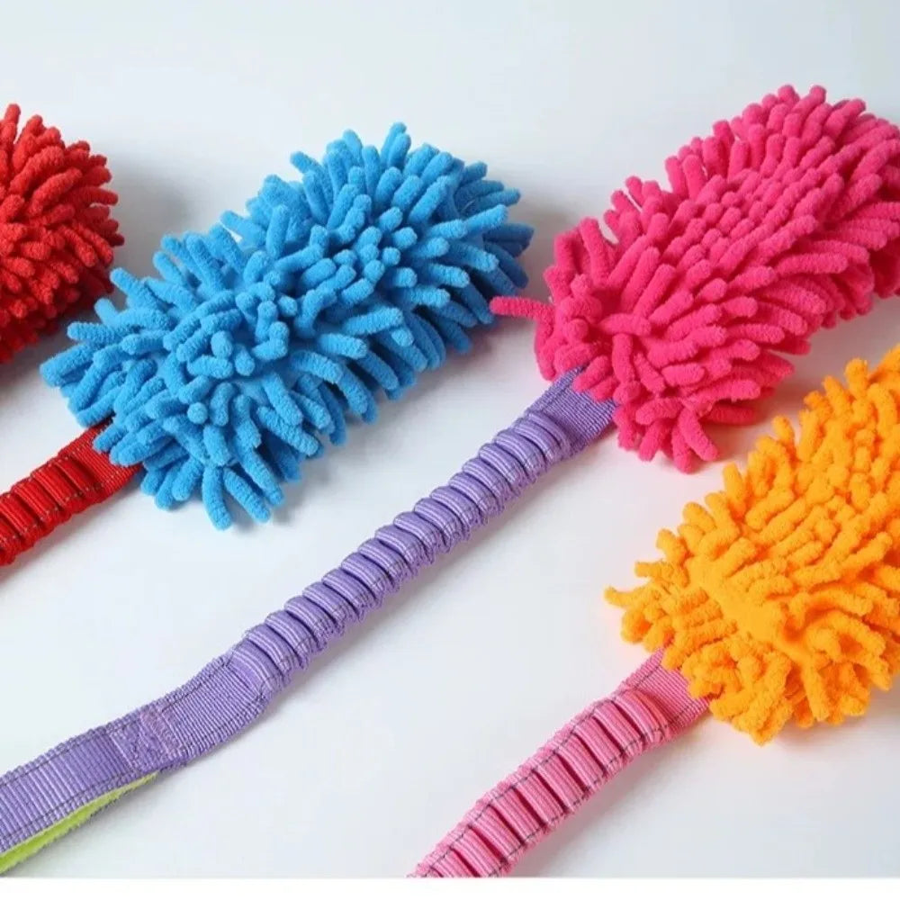 Plush Rope Ball Dog Toy – Interactive Dental Cleaning Chew for Small & Medium Dogs