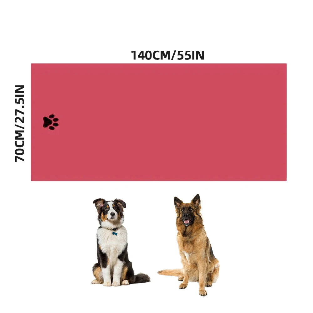 Embroidered Microfiber Bath Towel for Dogs and Cats – Soft & Absorbent