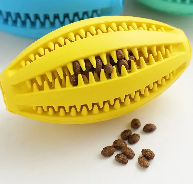 Rubber Chew Ball for Dogs – Dental Cleaning & Treat Dispenser – Medium to Large