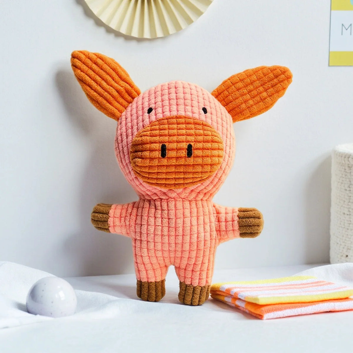 Juguete de Peluche con Sonido para Gatos y Perros - Diseño Mazorca Resistente a Mordidas