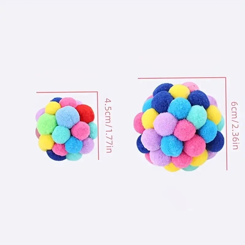 Cat Toy Balls – Plush, Bell & Wool Set for All Ages
