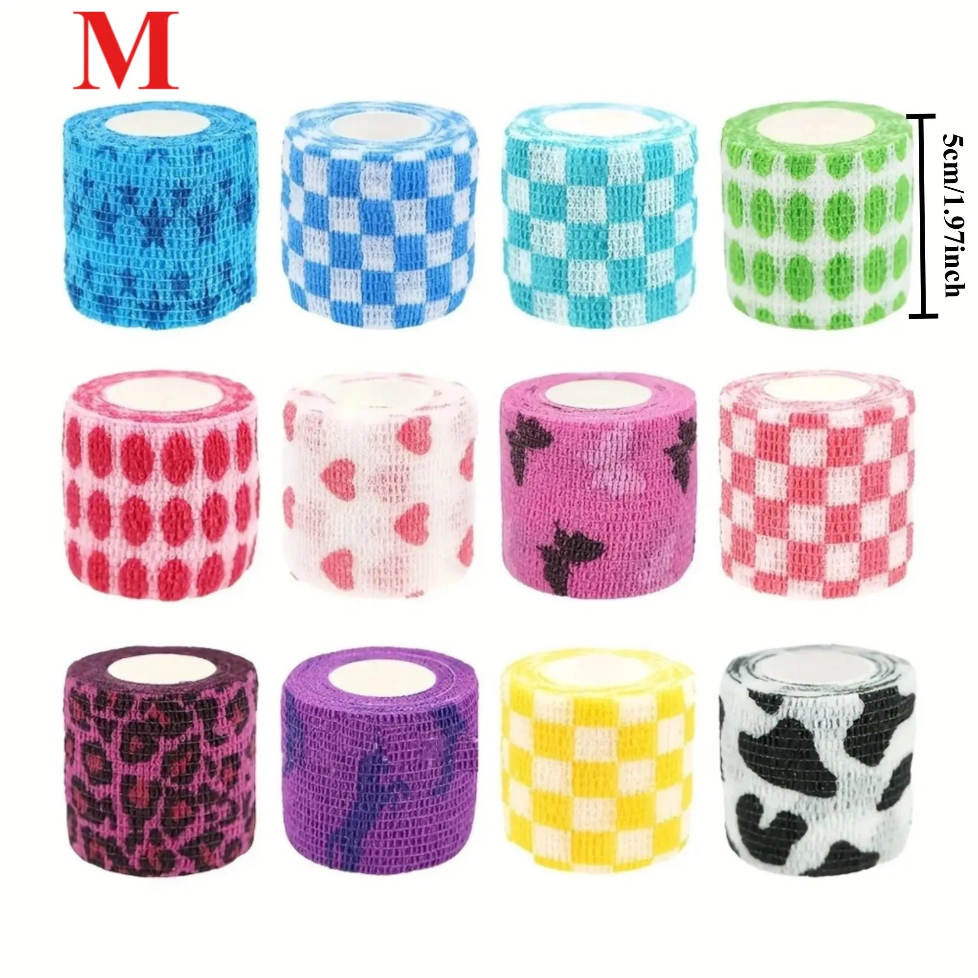 Self-Adhesive Elastic Bandage Wrap for Dogs — Colorful, Breathable & Flexible