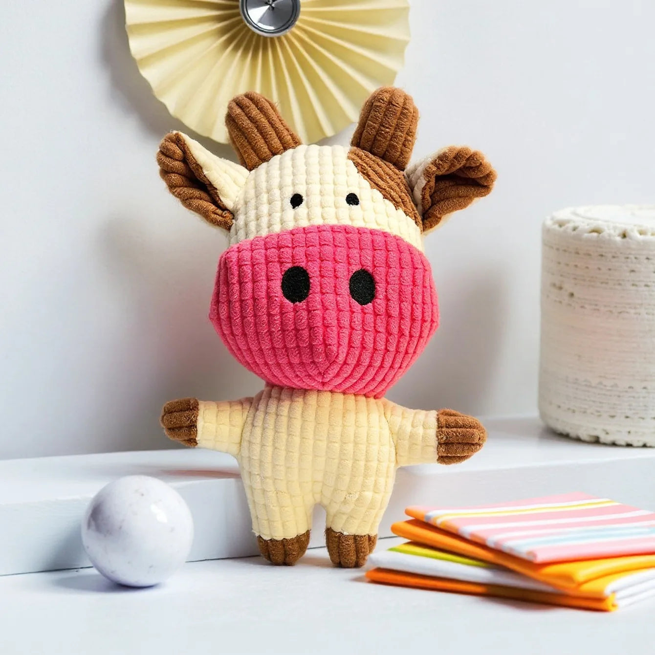 Juguete de Peluche con Sonido para Gatos y Perros - Diseño Mazorca Resistente a Mordidas