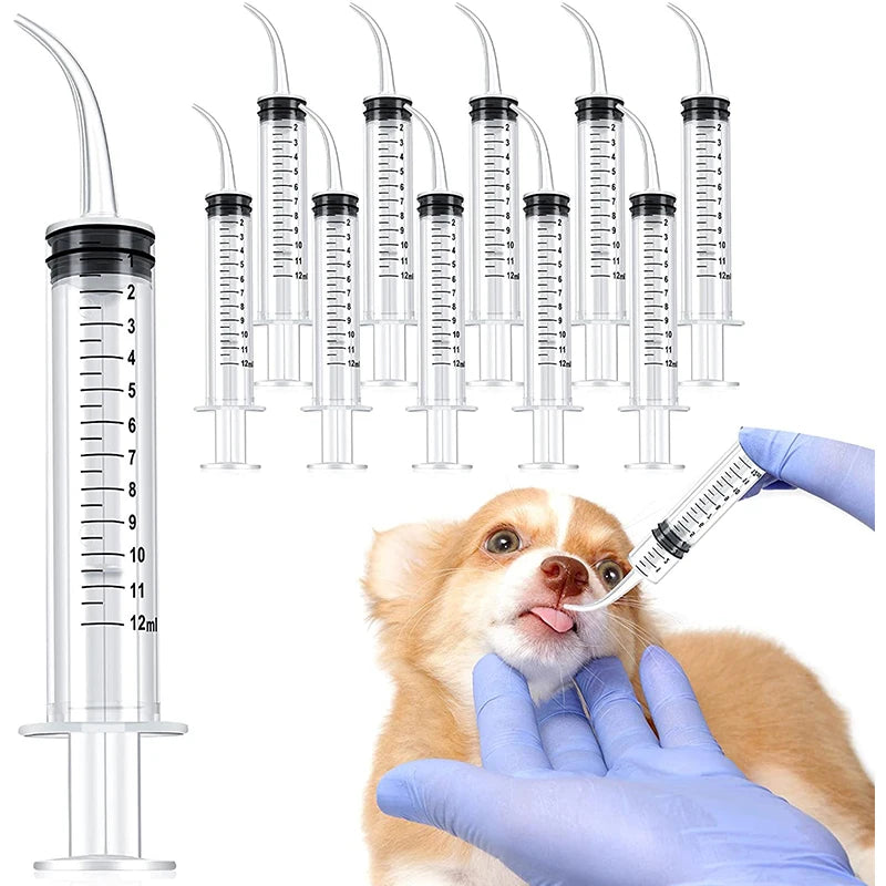 12ml Feeding Syringes for Small Pets — Dogs, Cats & Puppies