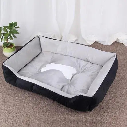 Square Cotton Pet Bed for Dogs & Cats – Warm Nest in Candy Colors