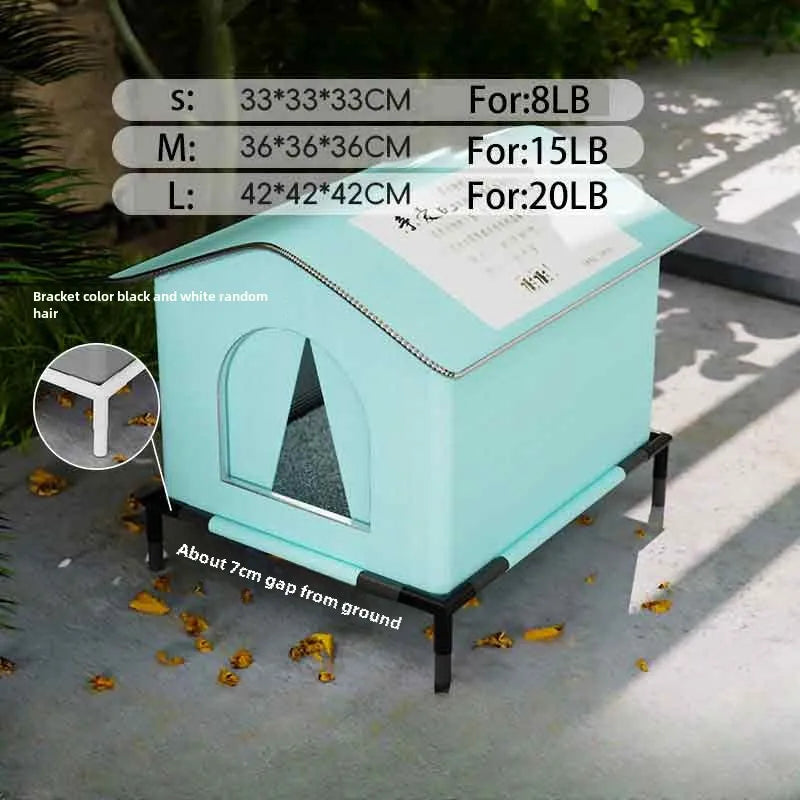 Pet Cave House for Dogs & Cats – Waterproof Foldable Winter Shelter