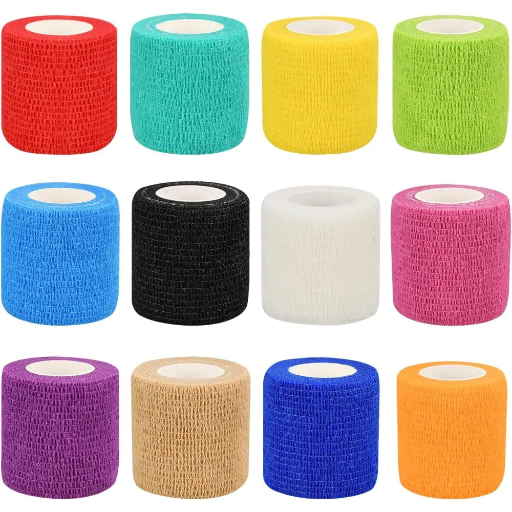 Self-Adhesive Elastic Bandage Wrap for Dogs — Colorful, Breathable & Flexible