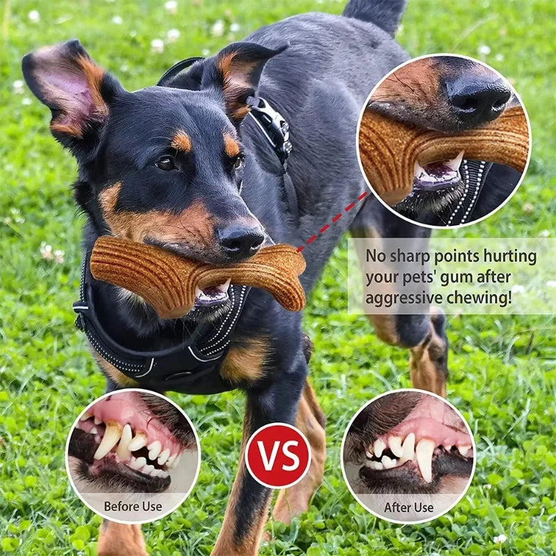 Real Deer Antler Dog Chew Toy – Indestructible Natural Wood for Aggressive Chewers