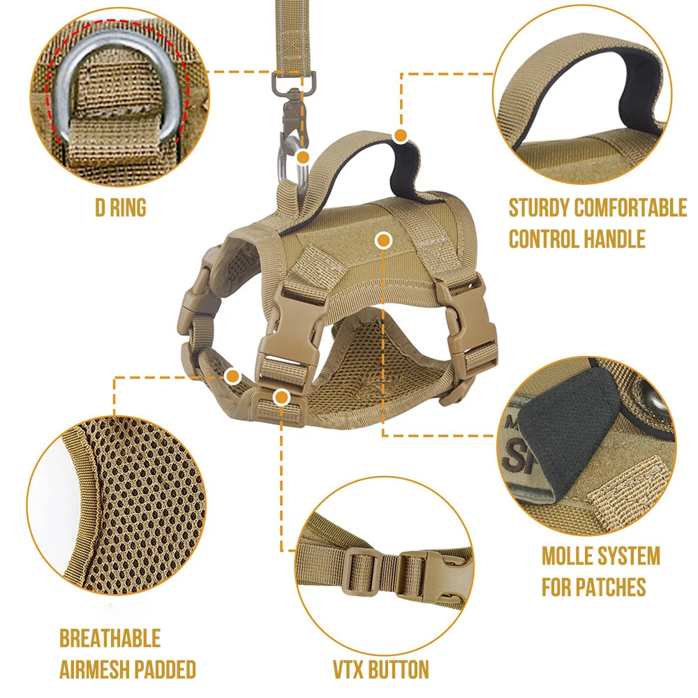 Cat & Dog Harness and Leash Set — Escape-Proof, Reflective & Adjustable