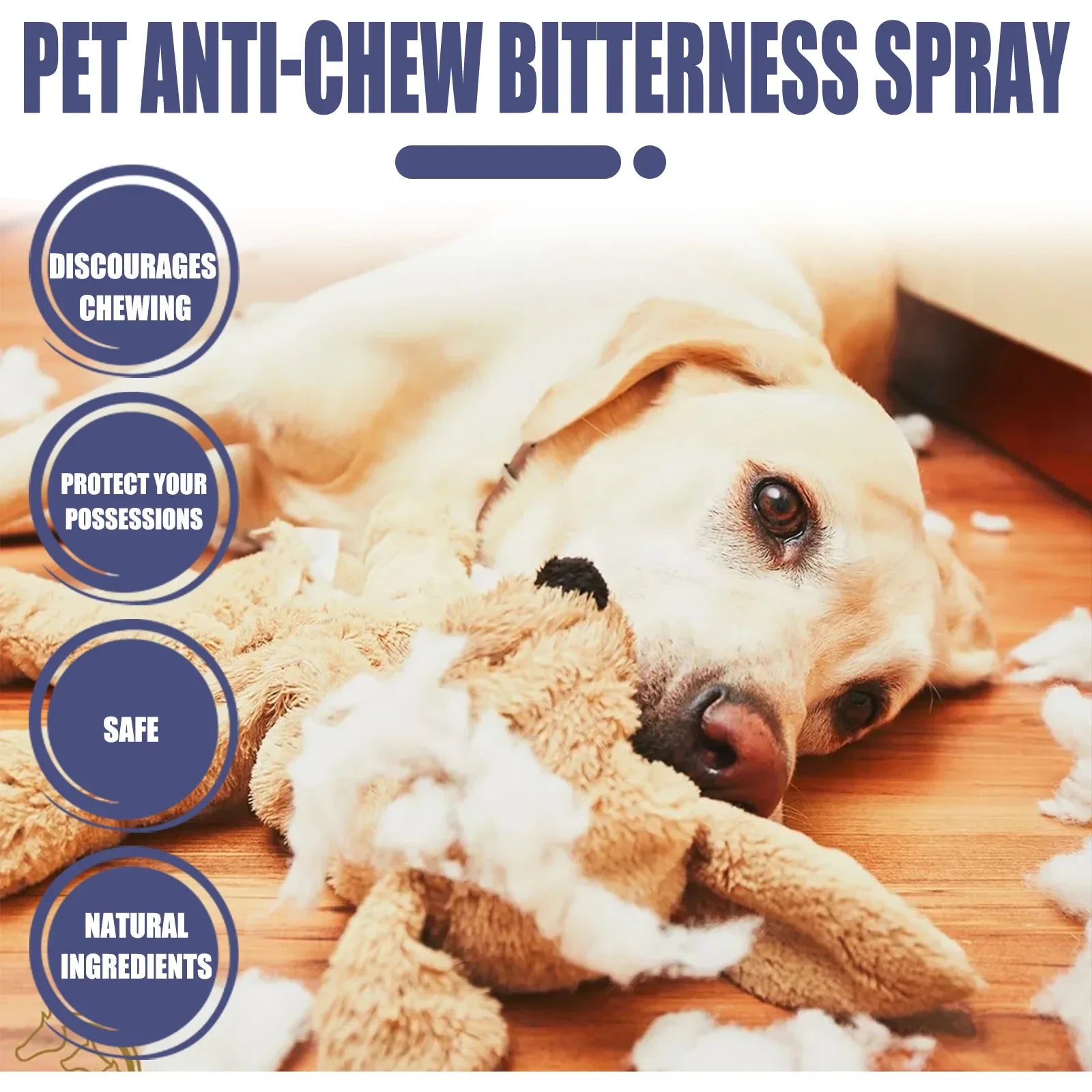 Bitter Spray for Dogs & Cats – Anti-Chew & Scratch Deterrent, 50ml