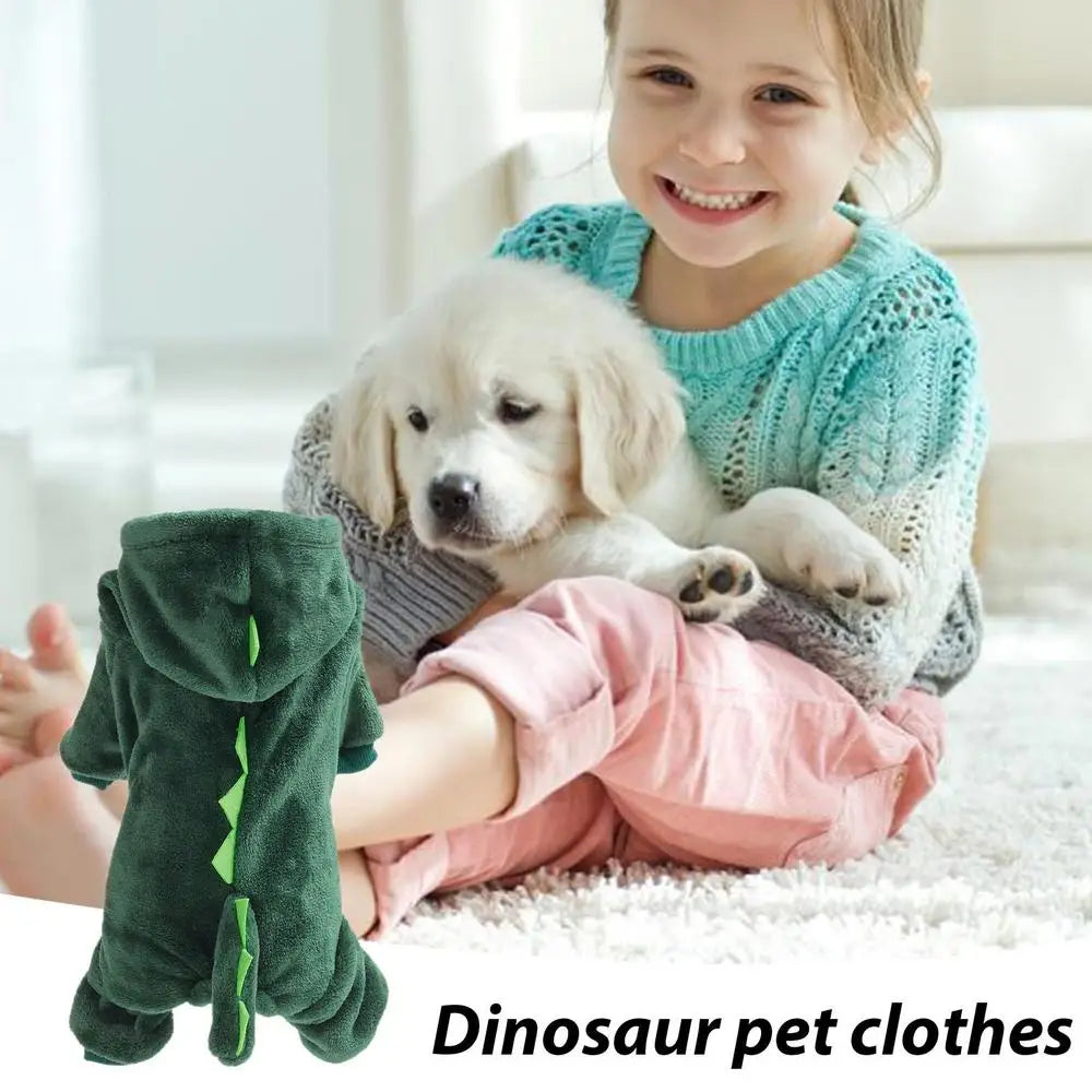 Dinosaur Hoodie for Dogs & Cats – Soft, Warm & Adorable