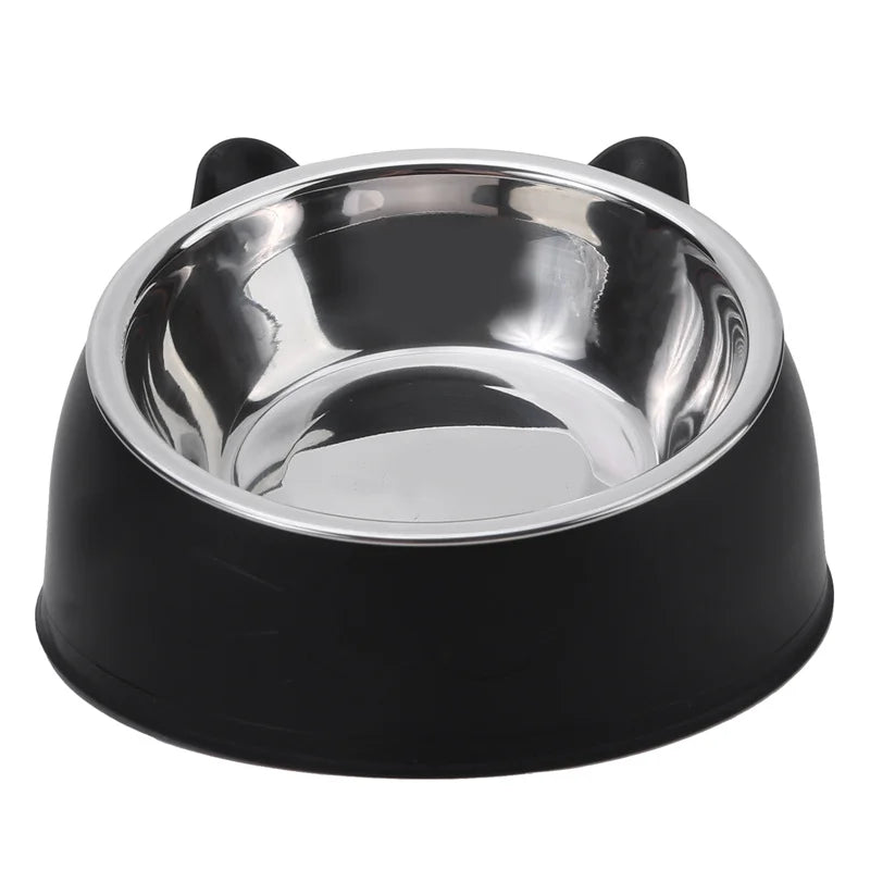 Tilted Stainless Steel Bowl for Cats and Dogs – 1, 2 or 5 Pack