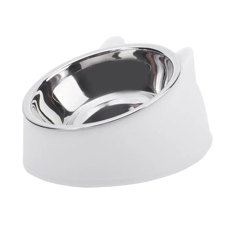 Tilted Stainless Steel Bowl for Cats and Dogs – 1, 2 or 5 Pack
