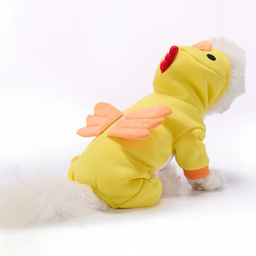 Yellow Chick Costume for Dogs – Halloween and Christmas Outfit