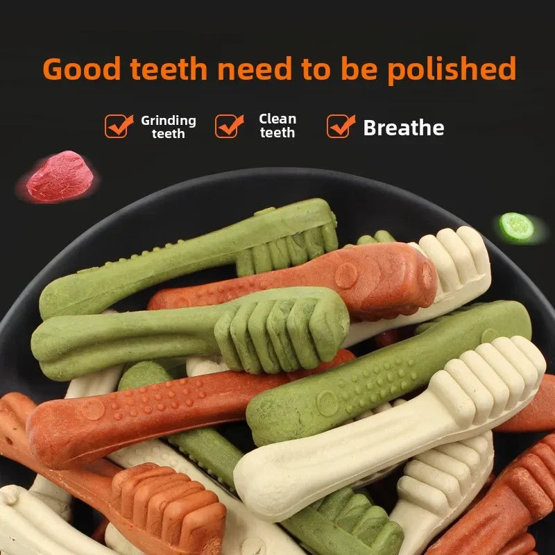 Dog Dental Chew Sticks - Beef Flavor, Dental Cleaning & Training
