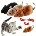 Wind-Up Mouse Cat Toy – Realistic Plush That Runs on Its Own – No Batteries Needed