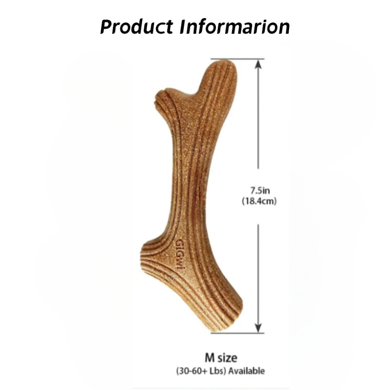 Real Deer Antler Dog Chew Toy – Indestructible Natural Wood for Aggressive Chewers