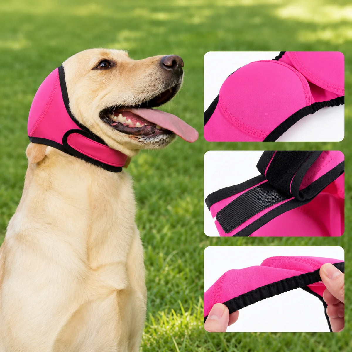 Calming Dog Head Cover — Anxiety Relief, Insect Repellent & Ear Protection