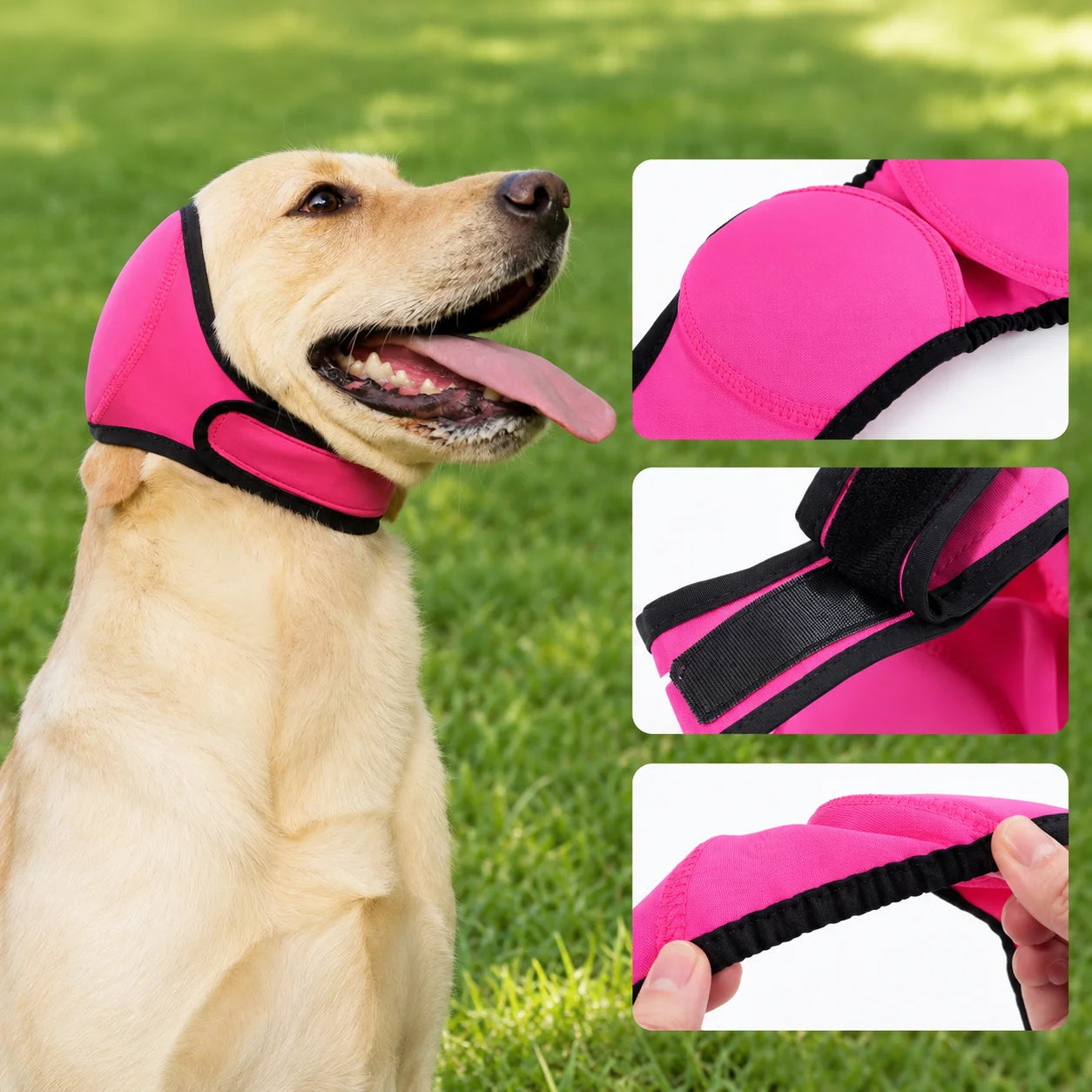 Calming Dog Head Cover — Anxiety Relief, Insect Repellent & Ear Protection